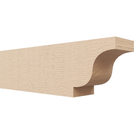 Ekena Millwork 4in. W x 6in. H x 20in. L Newport Woodgrain TimberThane Rafter Tail, Primed Tan RFTUR04X06X20NEWRCPR